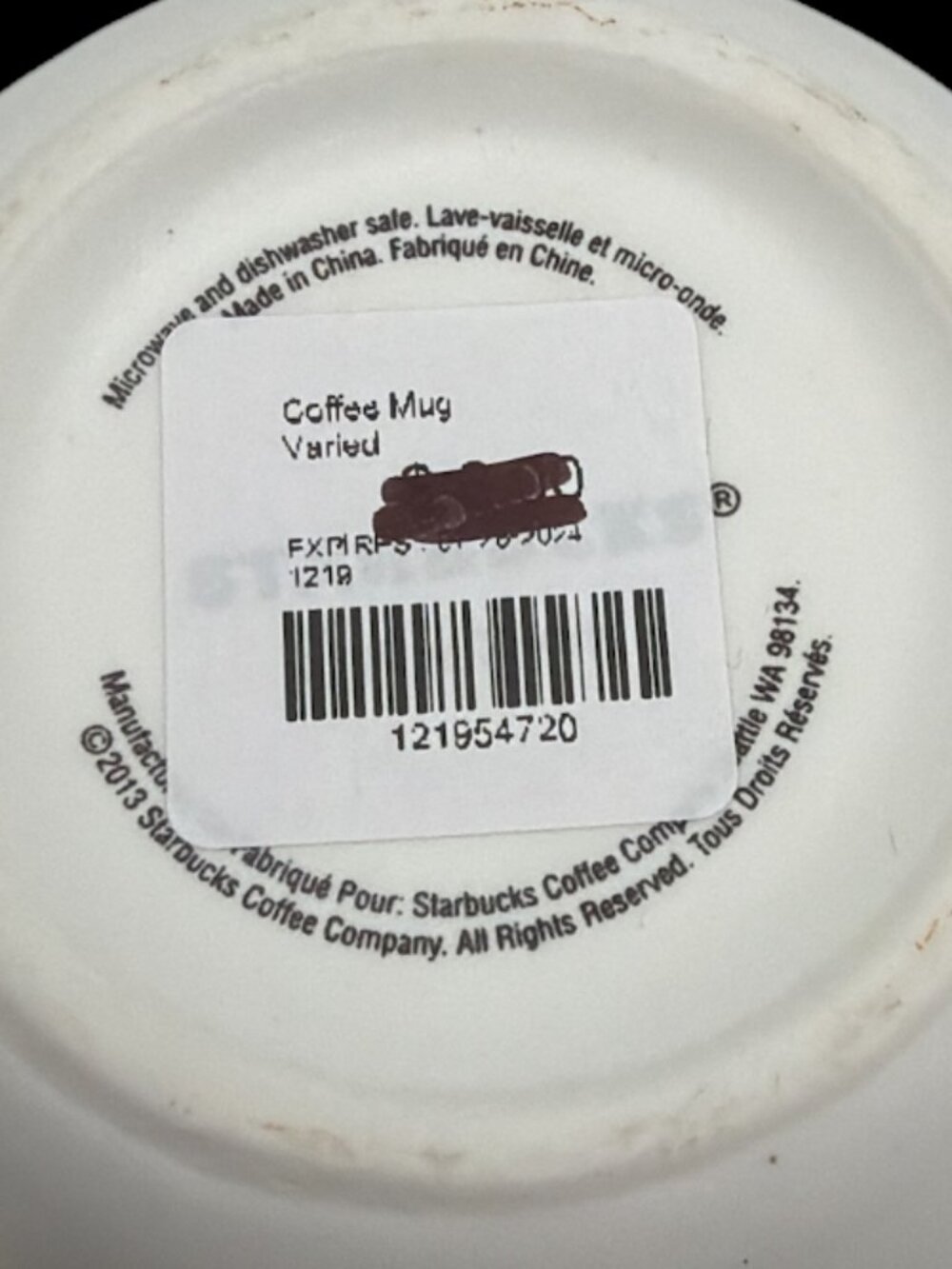 Starbucks Coffee 2013 "Perfect Foam Even Better Day" Etched Latte Mug Cup NEW - Picture 6 of 6